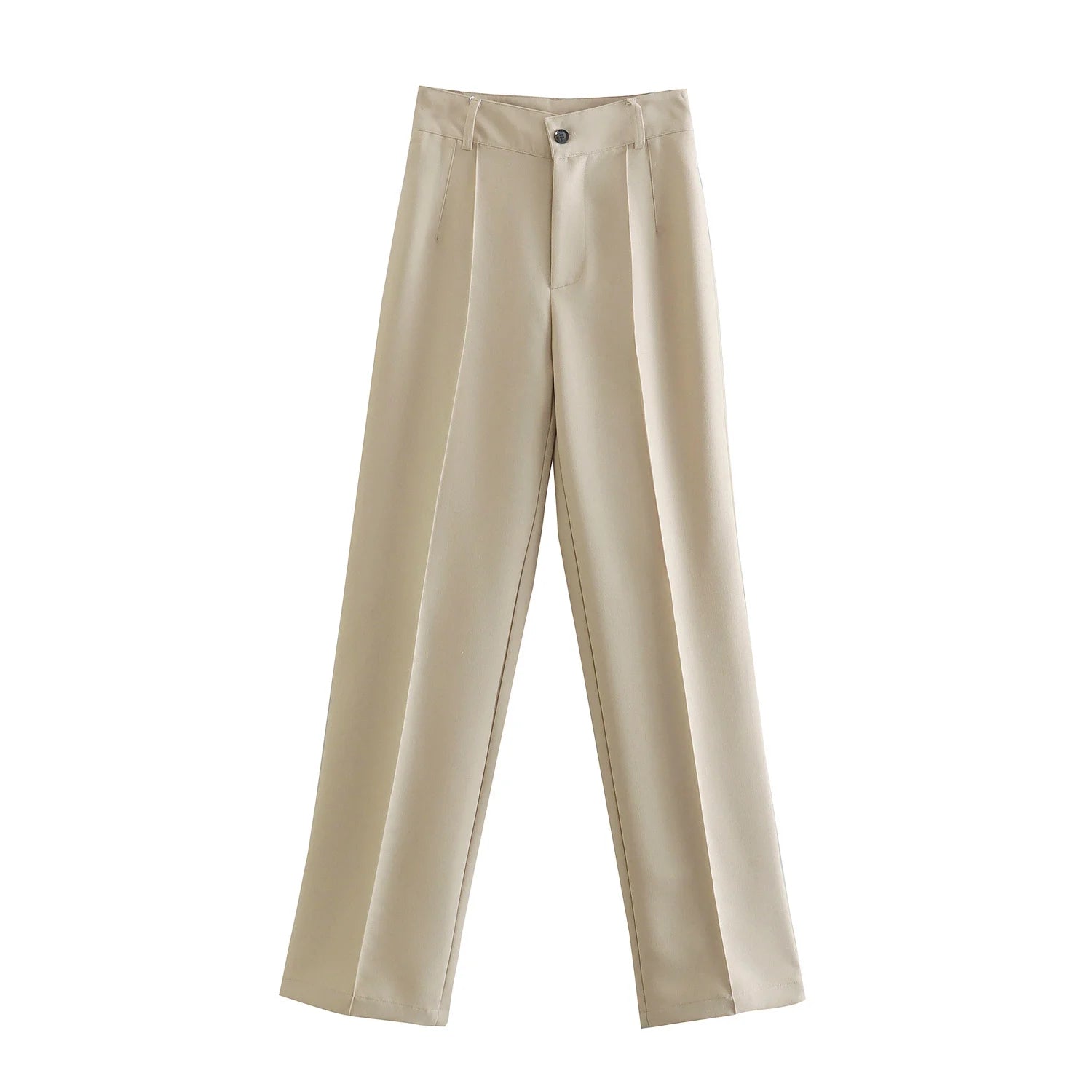 Ardm High Waisted Casual White Trousers Women Brown Stright Pants Office Lady Korean Style Women  Pantalones voguable