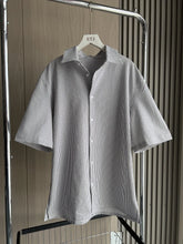 Voguable Seersucker shirt 2024 Spring/summer new technology fabric loose version of business casual men's short-sleeved shirt voguable