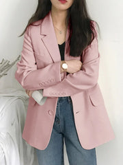 Office Lady Blazer for Women Elegant Stylish Classy Korean Style Women's Blazers Coats Spring Casual Top Women Jacket Clothing voguable