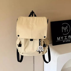 Korean Y2k Aesthetic Simple Backpack Casual All Match Fashion Schoolbags Vintage Preppy Trendy Chic Backpacks for Women Students voguable