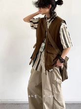 New Summer Japanese Retro Work Suit Vest Men Women Korean Fashion College Style Loose Sports Casual Sleeveless Versatile Jacket voguable