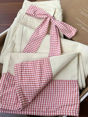 Plaid Patchwork Sweet Jeans Women Elegant Bow High Waist Denim Pant Fall Winter Loose Casual Female Fashion Wide Leg Trousers voguable