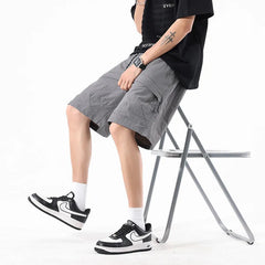 Voguable M-XXXXXL Plus Size Men Utility Cargo Shorts with Adjustable Drawstring - Comfortable & Stylish Casual Wear for Men 5XL 4XL 3XL voguable