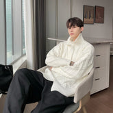 Winter KPOP Fashion Style Harajuku Slim Fit Knitwear Loose Casual All Match Outerwear Cardigan Solid Button Long Sleeve Sweaters voguable