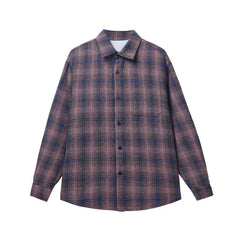 Spring Long Sleeved Shirt Men Oversized Retro Plaid Shirt Men Japanese Streetwear Loose Casual Shirt Mens Black Vintage Shirts voguable