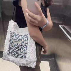 Patchwork Butterfly Luxury Design Shoulder Bags Y2k Aesthetic Fashion Chic Women Handbags All Match Vintage Casual Underarm Bag voguable