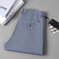 Plaid Casual Pants Men Korean Fashion Clothing Trousers For Men Straight Slim Fit Office Formal Suit Pants Spring Summer voguable