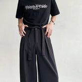 Voguable Oversized Black Suit Pants Men Fashion Social Men Dress Pants Korean Loose Straight Wide Leg Pants Men Office Formal Trousers voguable