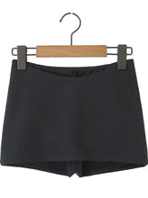 Voguable Summer Y2K V Low Waist Mini Skirt With short lining Sexy A-line Package Hips Mini Short Skater Party Black Brown voguable