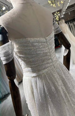 Long Dresses for Women Party Wedding Evening White Shiny Luxurious Turkish Evening Gowns Side Slit Robe Sweetheart Formal voguable