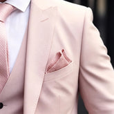 Voguable Men's Casual Solid Color 3 Pieces Suits Slim fit Jacket Pant With Vest Tuxedo Party Costume Homme Formal Prom Wedding Set voguable