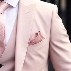 Voguable Men's Casual Solid Color 3 Pieces Suits Slim fit Jacket Pant With Vest Tuxedo Party Costume Homme Formal Prom Wedding Set voguable