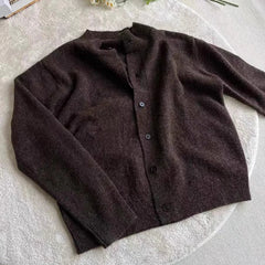 New Korean Fashion Men Cardigan Light Luxury Knitted O Neck Long Sleeve Sweater Coats Autumn Leisure Premium Quality Knitwear voguable