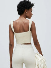 Mozision Backless Knit Sweater Crop Tops For Women Vest Fashion Spaghetti Strap Sleeveless Knitted Tank Tops Ladies Camis Tops voguable