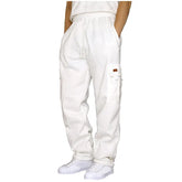 KPOP Fashion Style Harajuku Slim Fit Trousers Loose All Match Sweat Pants Solid Pockets Patchwork Straight Cylinder Cargo Pants