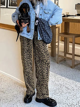 Voguable Cotton leopard print slim fit pencil casual pants for spring/summer new women's clothing voguable