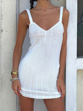 V-Neck Spaghetti Strap Double Layer Sundress mysite