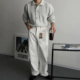 New Korean Luxury Men Cardigan Trendy Textured Long Sleeve Buttoned Korean Leisure Sweater Coats Premium Quality Knitwear M-3XL voguable