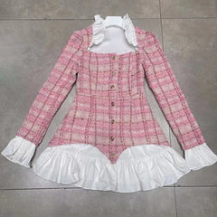 New Long-sleeved Tops Princess Style Women Mini Dress Sets 2023 Fashion Sexy Women's Clothing Long Sleeve Sweet Women Dresses voguable