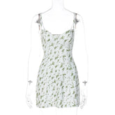 Voguable Europe and America summer hot goods new style small floral short skirt sling dress women's dress one piece o voguable