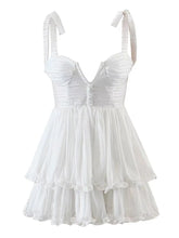 Summer Women Sexy Sling Sweet Ruffle Cake Chiffon Dress Female Holiday Party Mini Dresses Ladies Chic Robe voguable