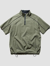 Voguable Summer Outdoor Sports Men's Casual Faionable f Zipper ort Sve Stand Collar Cycling T-irt Top for Men And Women voguable