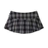 Mini Skirts For Woman Korean Fashion Plaid Skirts Women Y2k Clothes Cute Short Skirts Harajuku Vintage Pleated Skirts Preppy Pbong