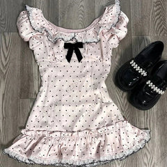Voguable Y2K Women's Camisole Top Fashionable Kawaii Cute Harajuku Sweet Korean Style Bow Accessories Everyday Sexy Slim Fit Casual Tops voguable