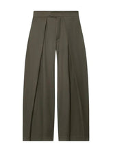Voguable Women's Wide Leg Pants High Waisted Loose Casual Korean Fashion Pleated Pants Military Green Versatile Autumn New Trousers voguable