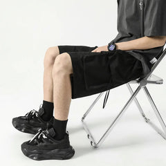 Summer Shorts Men Fashion Retro Pocket Shorts Mens Japanese Streetwear Hip-hop Loose Cargo Shorts Man Plus Size Shorts 4XL voguable