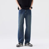 Blue Baggy Jeans Men Fashion Casual Retro Straight Jeans Men Streetwear Hip-hop Loose Vintage Jeans Mens Denim Trousers M-3XL voguable