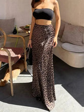 Voguable Chic Leopard Print High-Waisted Skirt Ladies Fashion Tight Floor-Length Skirts Spring Summer Women Sexy High Streetwear Skirt voguable