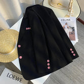 Voguable Black Casual Blazers Women Loose Fashion Button Long Sleeve Elegant Suit Jacket Spring Fall Office Lady Aesthetic All Match Coat voguable