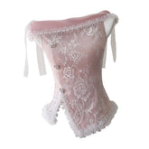 Women's Two Piece Set Lace Patchwork Ear Fungus Edge Design Top+ High Waist Skirt Female Sets New Tide 3QW0560 voguable