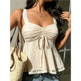 Voguable Y2K Street Style Square Neck Backless Solid Color Women Camisole Tops Summer Fashion Casual Sleeveless Spicy Girl Vest New voguable