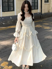 Autumn Women's Sweet French Style Long Sleeve Dress Gentle Fresh Love Story New Arrival Slimming Elegant Fashion Dress New voguable