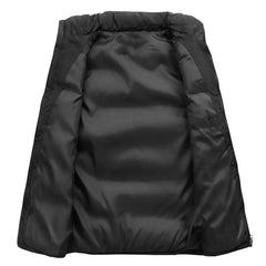 Men's Jacket Winter Warm Coats for Men Thickened Stand Collar Down Vest Oversized Jackets Puffer Vest Sleeveless Zipper Coat voguable