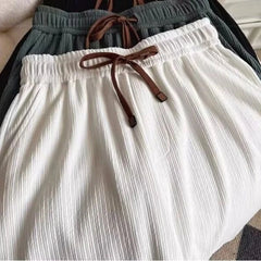 Summer Quick Dry Fitness Running Shorts Men's Loose Straight Cool Breathable 5-point Pants Wrinkled Ice Silk Beach Shorts voguable