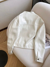 Vintage Biker Women Pu Jackets Streetwear Casual Long Sleeve Y2K Coat American Retro Pockets O Neck Fall Winter Outwear Tops New voguable