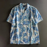 Voguable Subculture Abstract Print Short Sleeve Tee Men Streetwear Casual Loose Tops Daily Outfits Male Trendy Cardigan Outerwear voguable