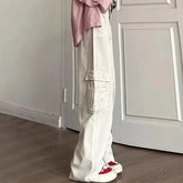 Voguable American Vintage Jeans Women Streetwear Casual High Waist Denim Pants New Spring Fashion High Street Baggy Cargo Trousers voguable