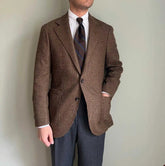 Voguable Casual Men's Suit 2 Pieces Blazer Pants Bow Collar Single Breasted Buckle Work Wear Bussiness Wedding voguable