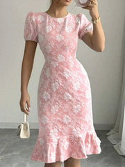 Voguable summer new slim hip fashion temperament commuter casual versatile dress voguable