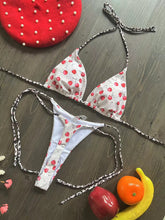 Swimwear Women Cute Cherry Print Brazilian Thong Bikini Set Sexy Thong Swimsuit Two Pieces Bathing Suit Women Beach Wear voguable