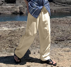 Men Pants Men's Clothing Solid Color Long Pants Streetwear Joggers Wide Leg Pant Casual Trouser Oversize S-5XL 2025 voguable