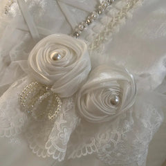 Fashion Women Dress Short Sleeve Strapless Lace Patchwork Female Summer Party Dresses New Tide 3QW1325 voguable