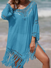 Voguable Bohemian Handmade Crochet Fringe Party Dress Dance Wear Sexy Hot Summer Pareo Short Dresses Ladies Fringe New In voguable