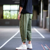 Spring Autumn Fashion Solid Color Elastic Waist Drawstring Men's Clothing Loose Korean Trend Youth Simplicity Wide Leg Trousers voguable