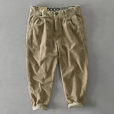 Voguable Autumn Winter New Men Cotton Corduroy Pants Solid Color Casual Safari Style Multi-pocket All-match Workwear voguable