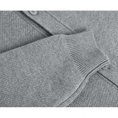 Simple Elegant Cardigan Personalized Solid Color Round Neck Sweater Jacket Autumn Winter Loose Knitted Cardigan Cityboy Knitwear voguable